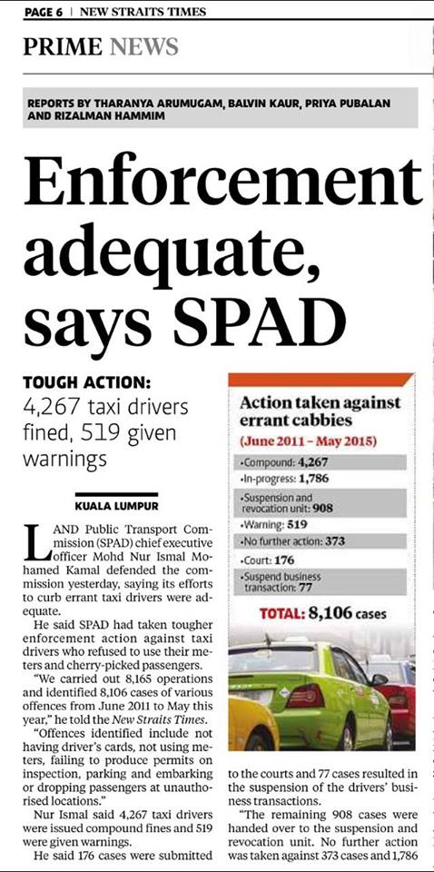 Enforcement adequate Say SPAD 1