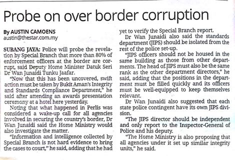 Probe On Over Border Corruption