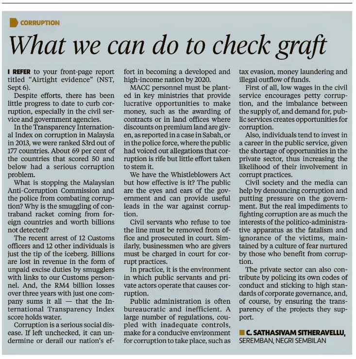 What we can do to check graft