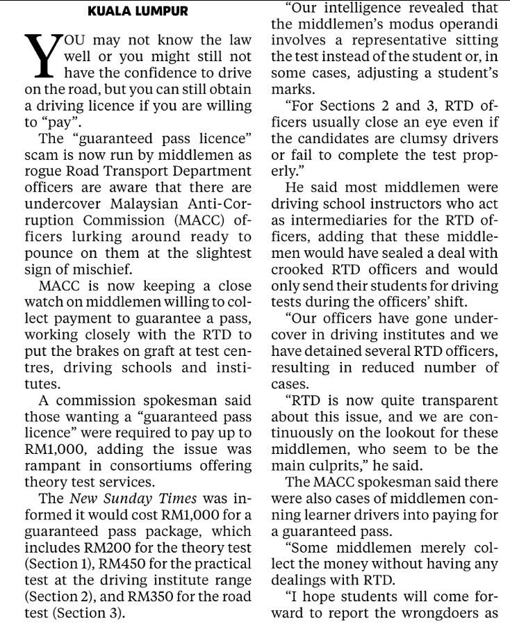 Wrong Way To A Driving Licence