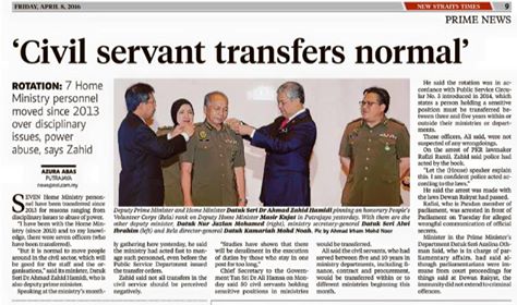 Civil servant transfers normal