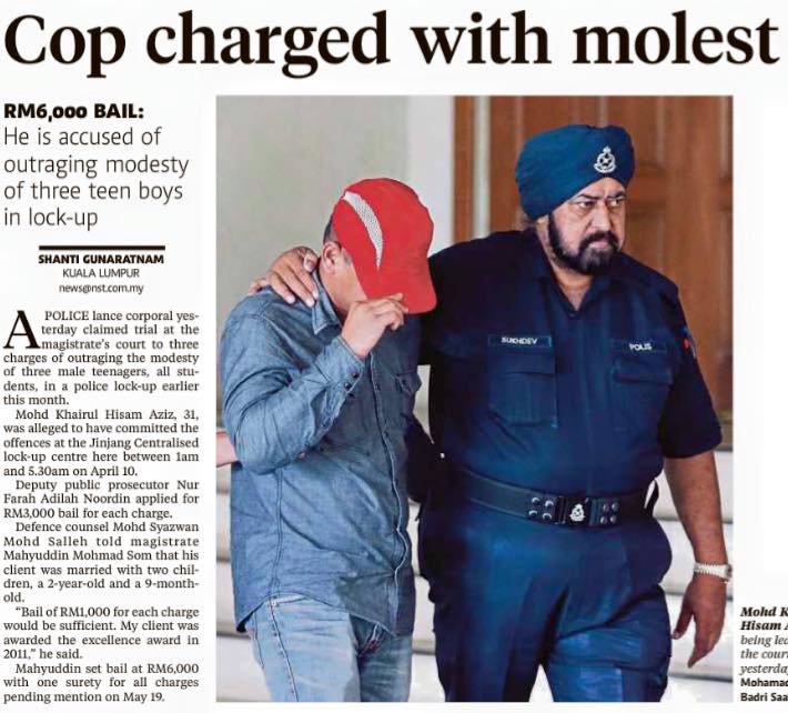 Cop charged with molest